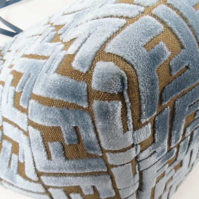 FENDI 帆布/天鵝絨Roll Large肩背袋-11