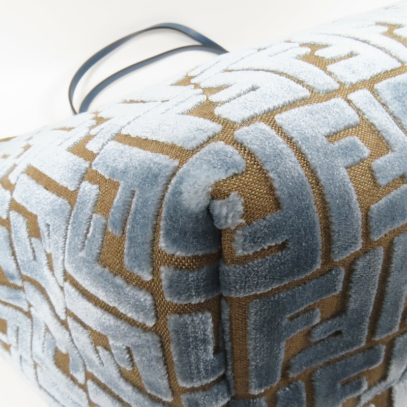 FENDI 帆布/天鵝絨Roll Large肩背袋-13