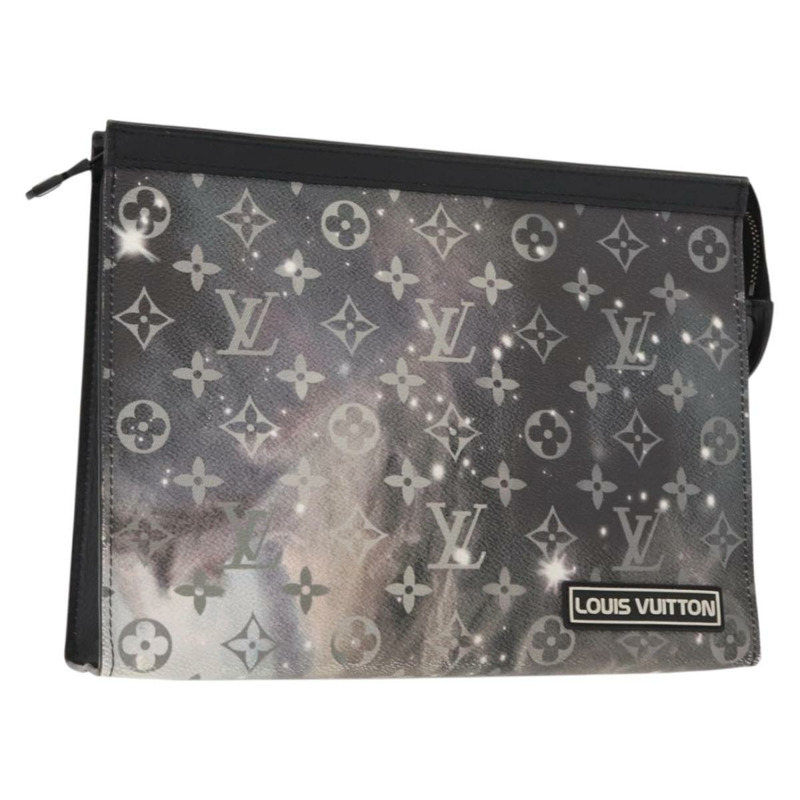 【日本直送】路易威登 Monogram Galaxy Pochette Voyage MM 手袋 灰色 M44448 LV Auth 148119-0
