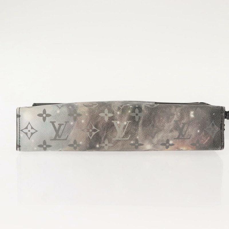【日本直送】路易威登 Monogram Galaxy Pochette Voyage MM 手袋 灰色 M44448 LV Auth 148119-5