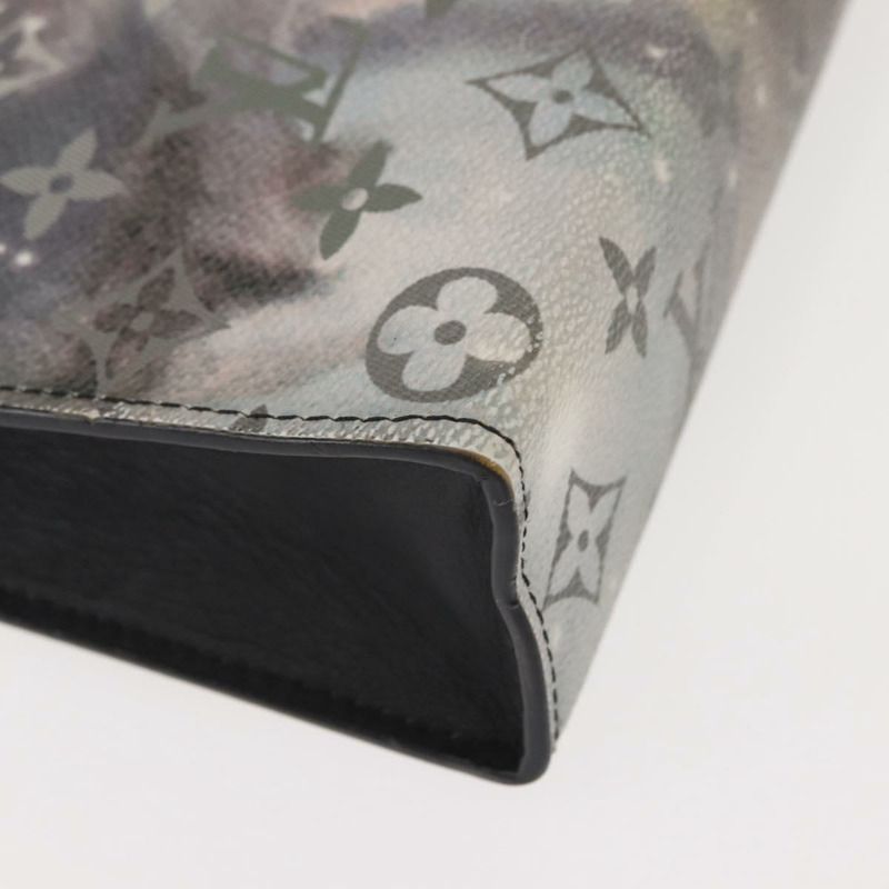 【日本直送】路易威登 Monogram Galaxy Pochette Voyage MM 手袋 灰色 M44448 LV Auth 148119-6