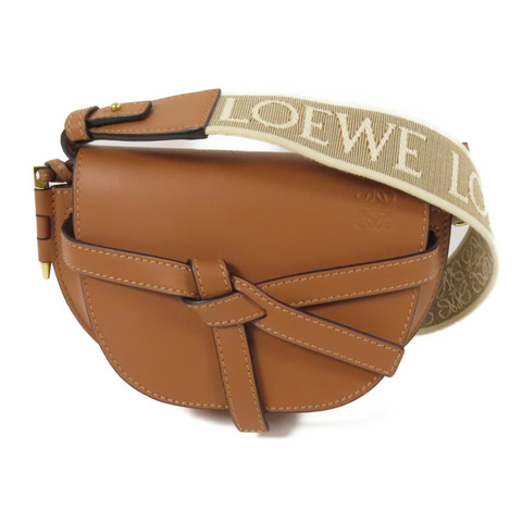 LOEWE 牛皮皮革Mini Gate金扣肩背袋