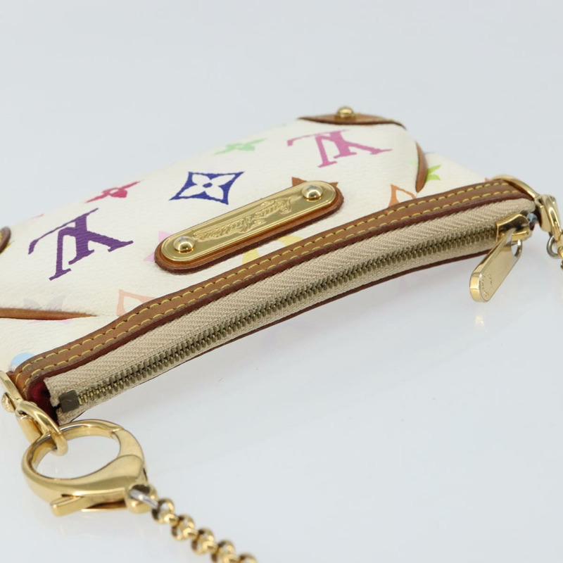 【日本直送】路易威登 Multicolor Pochette Mira PM 手提包 白色 M60096 LV 正品 148153-5
