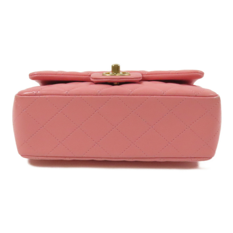 CHANEL 羊皮皮革Classic 20金扣鏈帶肩背袋-3