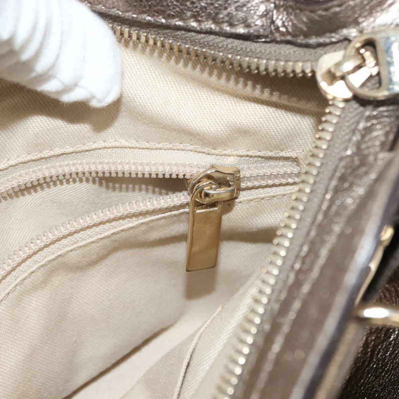 【日本直送】Salvatore Ferragamo Gancini 手提包 皮革 金色 正品 148181-19