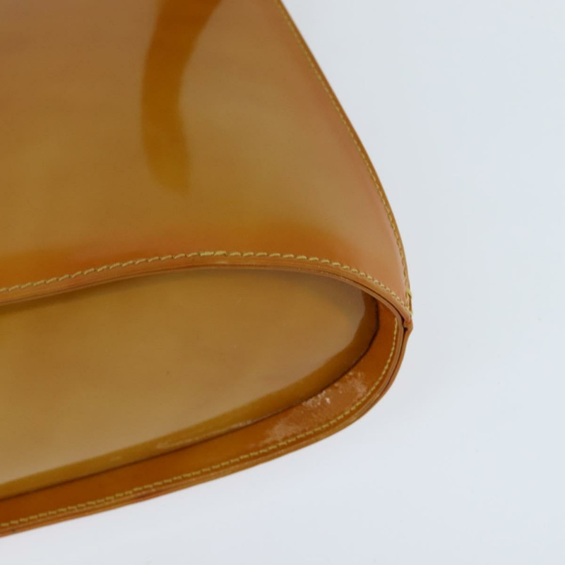 【日本直送】Salvatore Ferragamo Gancini 手袋 琺瑯 2way Orange Gold Auth 148178-9