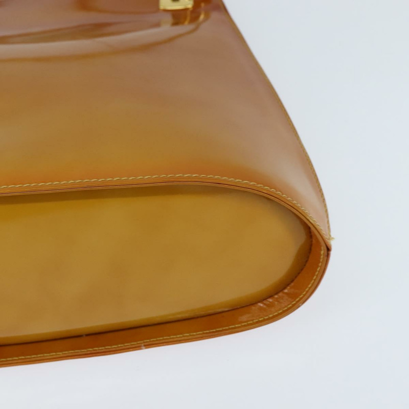 【日本直送】Salvatore Ferragamo Gancini 手袋 琺瑯 2way Orange Gold Auth 148178-15