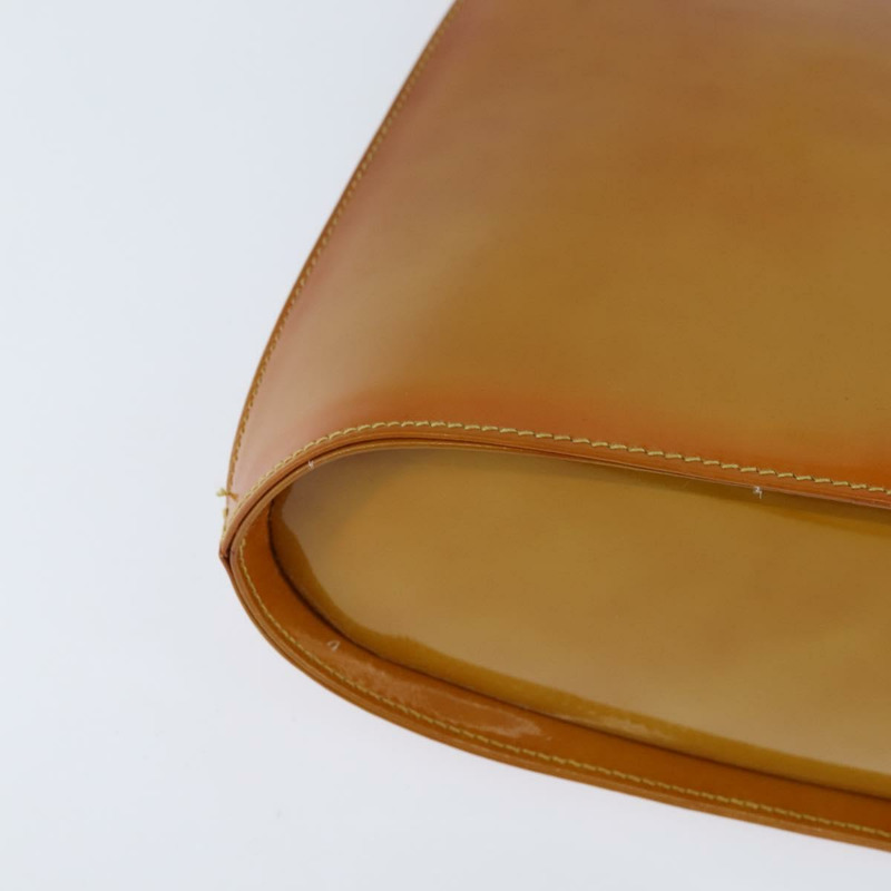 【日本直送】Salvatore Ferragamo Gancini 手袋 琺瑯 2way Orange Gold Auth 148178-16