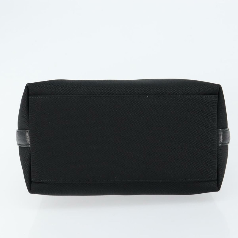 【日本直送】Salvatore Ferragamo 尼龍皮革手提包 黑色 銀色 正品 148177-4