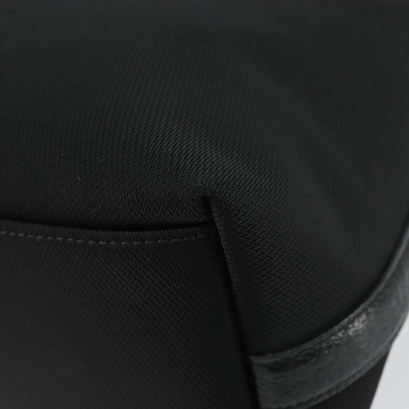 【日本直送】Salvatore Ferragamo 尼龍皮革手提包 黑色 銀色 正品 148177-8