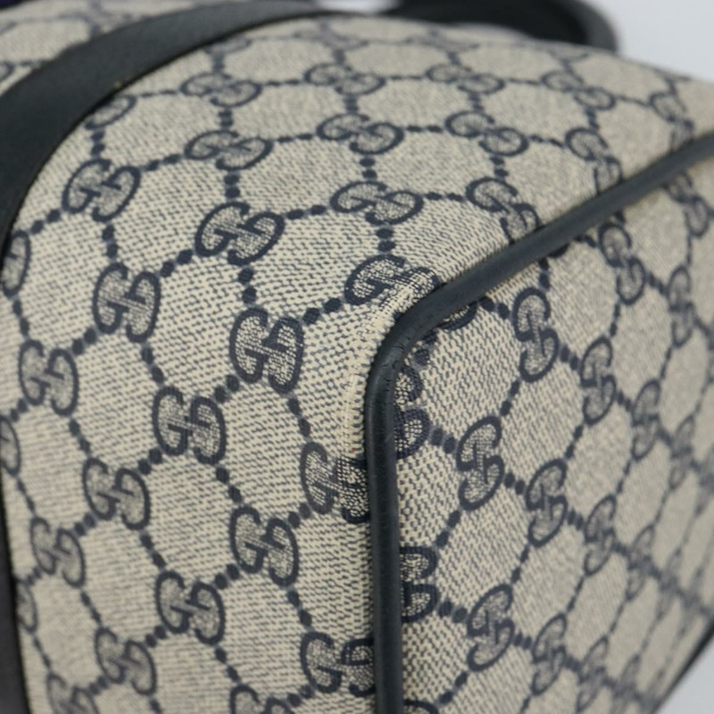 【日本直送】GUCCI GG Supreme Sherry Line 波士頓包 PVC 海軍藍 金色 紅色 正品 148161-7