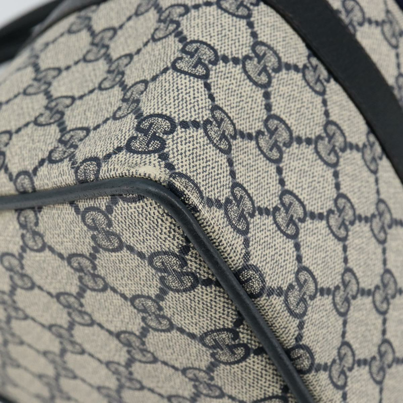 【日本直送】GUCCI GG Supreme Sherry Line 波士頓包 PVC 海軍藍 金色 紅色 正品 148161-14