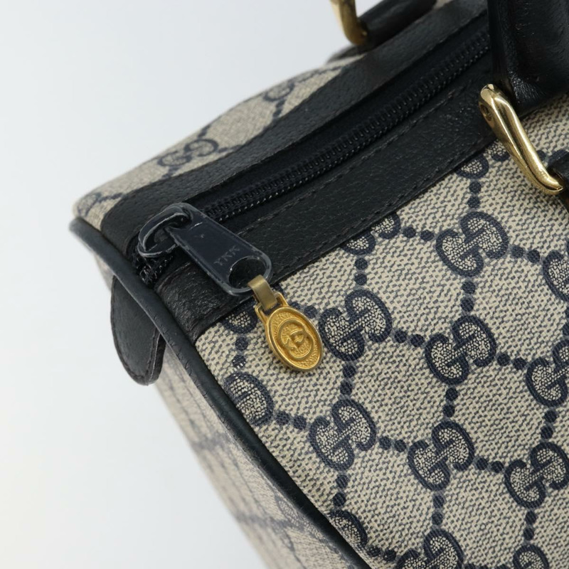 【日本直送】GUCCI GG Supreme Sherry Line 波士頓包 PVC 海軍藍 金色 紅色 正品 148161-18