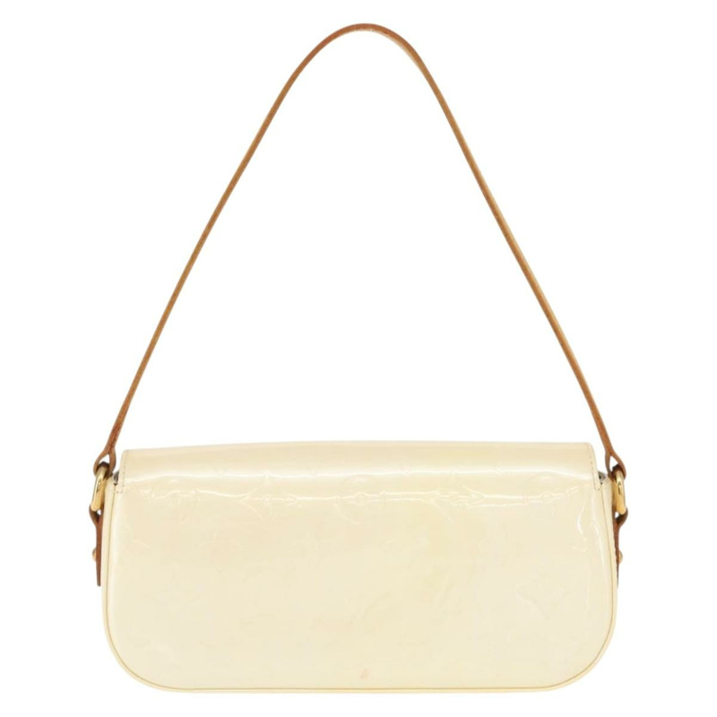 【日本直送】路易威登 Monogram Vernis Malibu Street Bag Perle M91507 LV Auth 148134-1