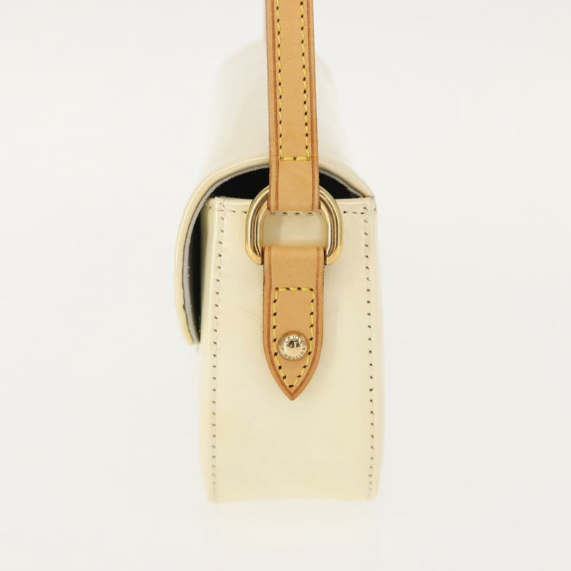 【日本直送】路易威登 Monogram Vernis Malibu Street Bag Perle M91507 LV Auth 148134-2