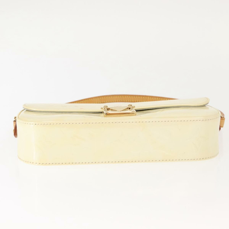 【日本直送】路易威登 Monogram Vernis Malibu Street Bag Perle M91507 LV Auth 148134-4