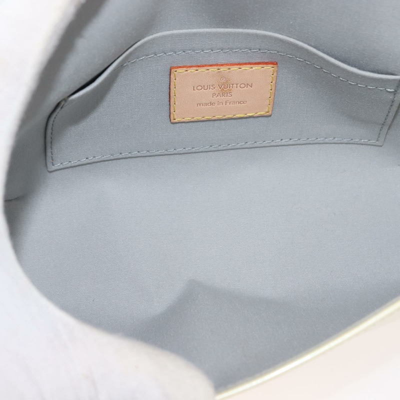 【日本直送】路易威登 Monogram Vernis Malibu Street Bag Perle M91507 LV Auth 148134-10