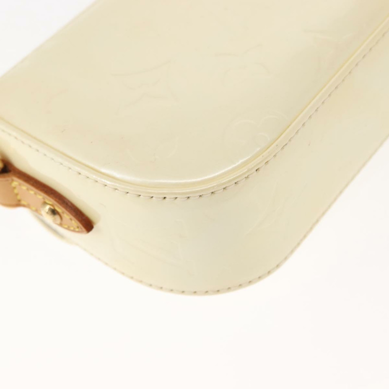 【日本直送】路易威登 Monogram Vernis Malibu Street Bag Perle M91507 LV Auth 148134-15