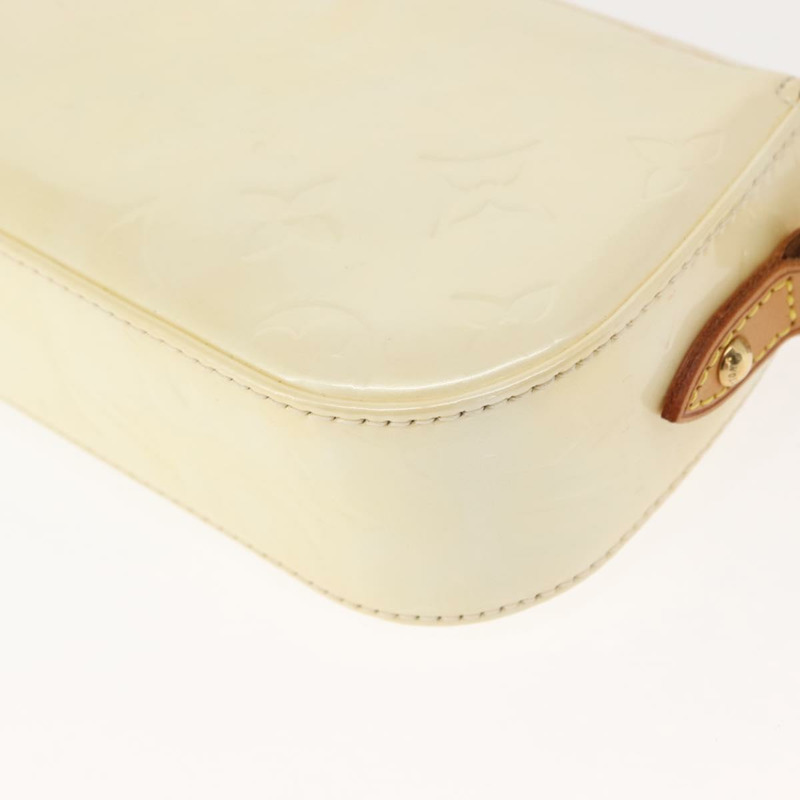 【日本直送】路易威登 Monogram Vernis Malibu Street Bag Perle M91507 LV Auth 148134-16