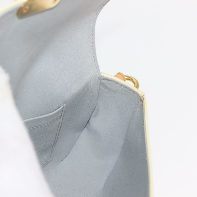 【日本直送】路易威登 Monogram Vernis Malibu Street Bag Perle M91507 LV Auth 148134-19