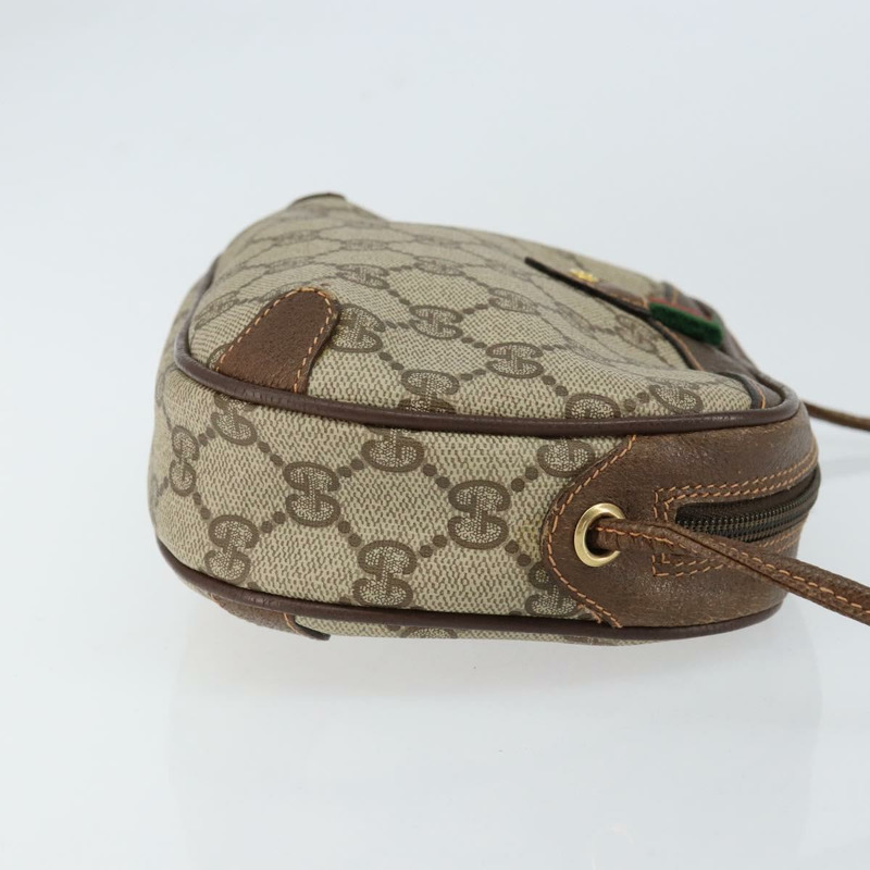 【日本直送】GUCCI GG Supreme Web Sherry Line 手拿包 PVC 米色 金色 89 02 066 正品 148159-2