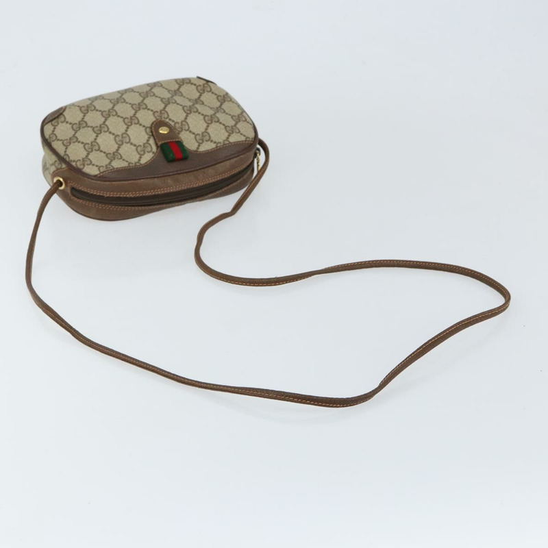 【日本直送】GUCCI GG Supreme Web Sherry Line 手拿包 PVC 米色 金色 89 02 066 正品 148159-6