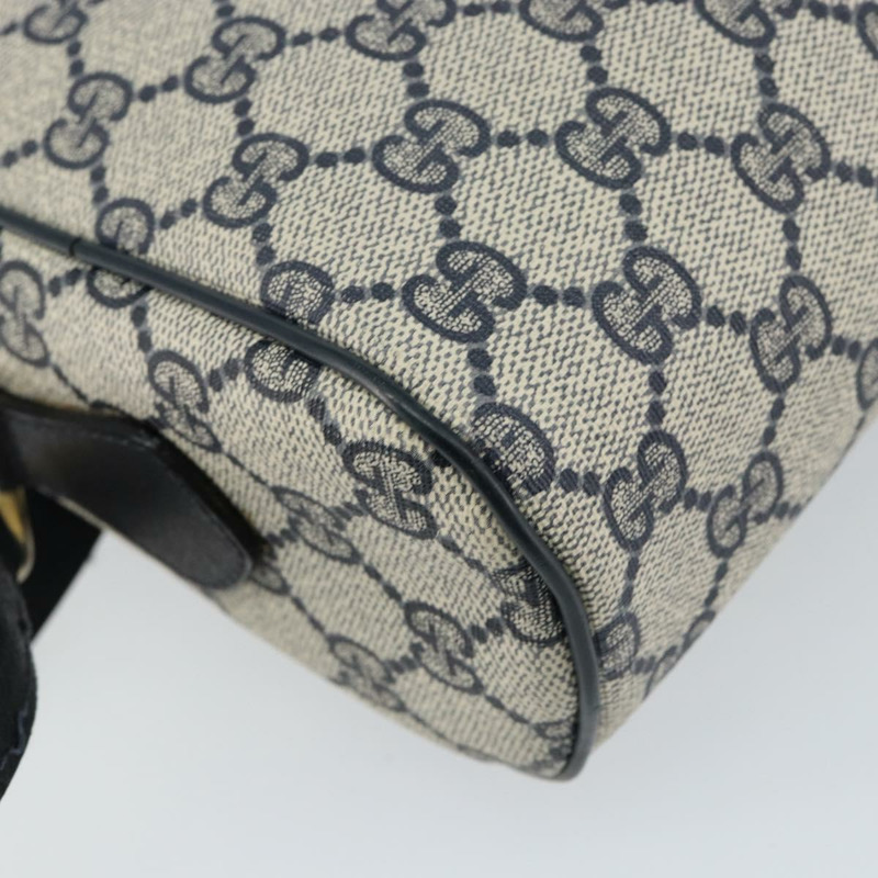 【日本直送】GUCCI GG Supreme Sherry Line 單肩包 PVC 海軍藍 金色 正品 148163-15