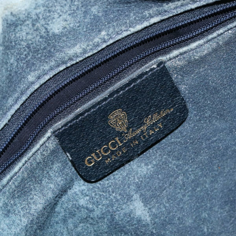 【日本直送】GUCCI GG Supreme Sherry Line 單肩包 PVC 海軍藍 金色 正品 148163-17