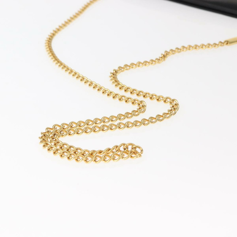 【日本直送】Salvatore Ferragamo Gancini 鏈條肩背包，黑色皮革，金色，正品，貨號 148176-6