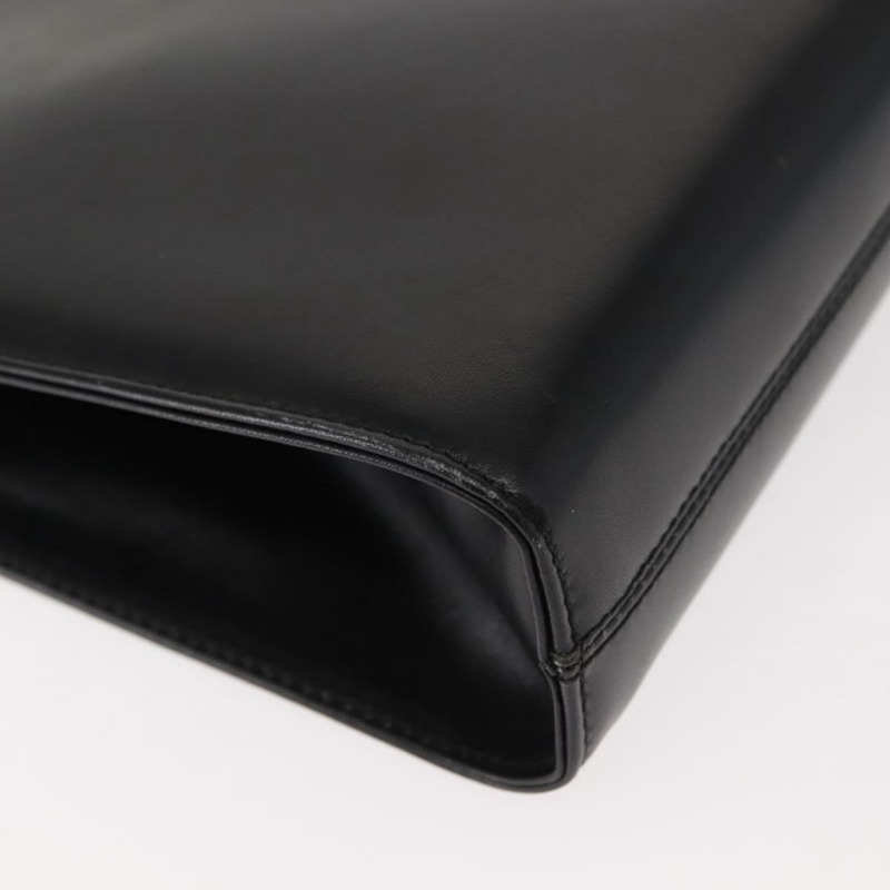 【日本直送】Salvatore Ferragamo Gancini 鏈條肩背包，黑色皮革，金色，正品，貨號 148176-8