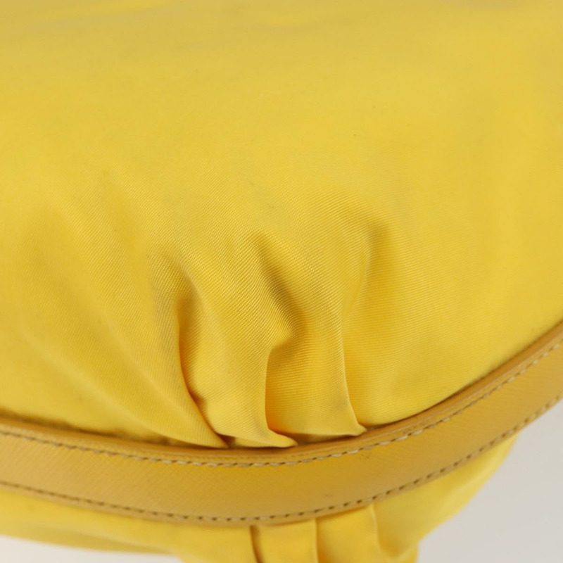 【日本直送】PRADA 單肩包 尼龍 黃色 銀色 正品 148171-14