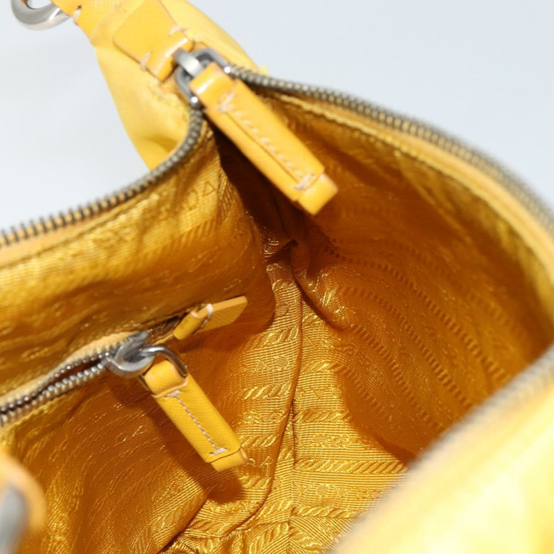 【日本直送】PRADA 單肩包 尼龍 黃色 銀色 正品 148171-18