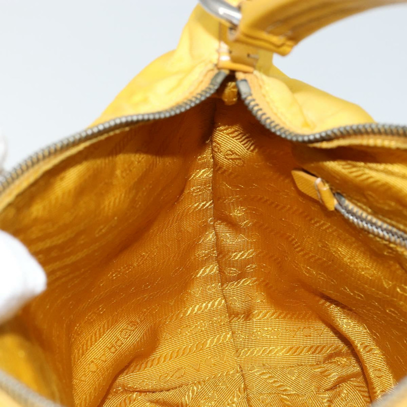 【日本直送】PRADA 單肩包 尼龍 黃色 銀色 正品 148171-19