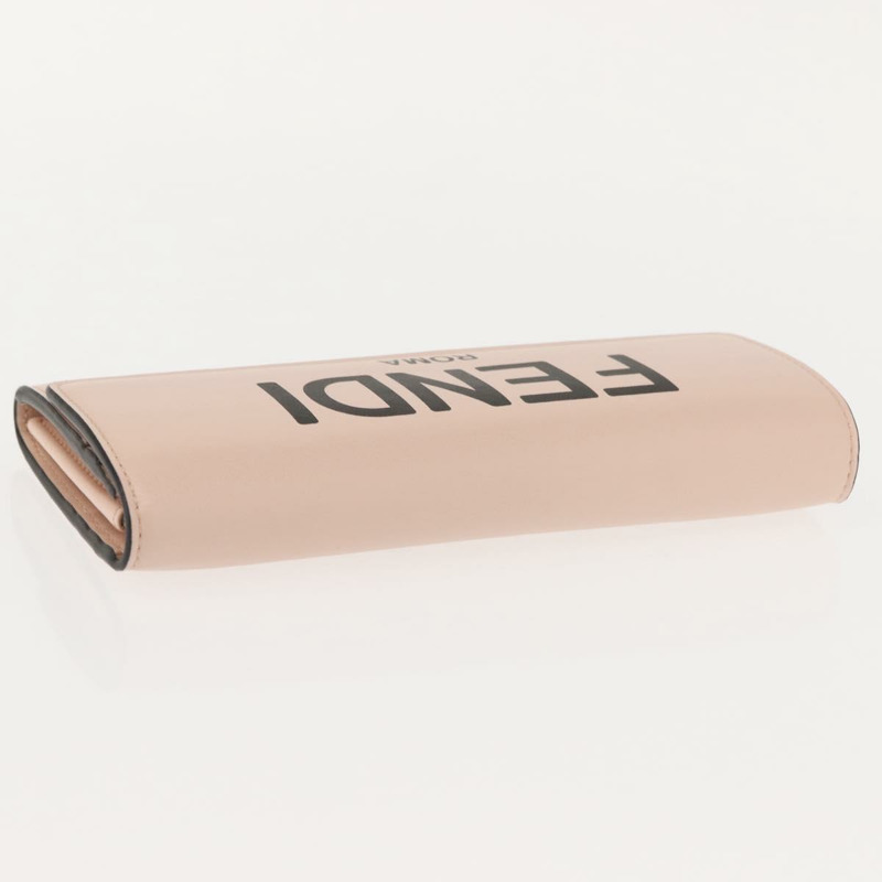 【日本直送】FENDI 長版皮夾 皮革 粉紅色 金色 正品 148474-4