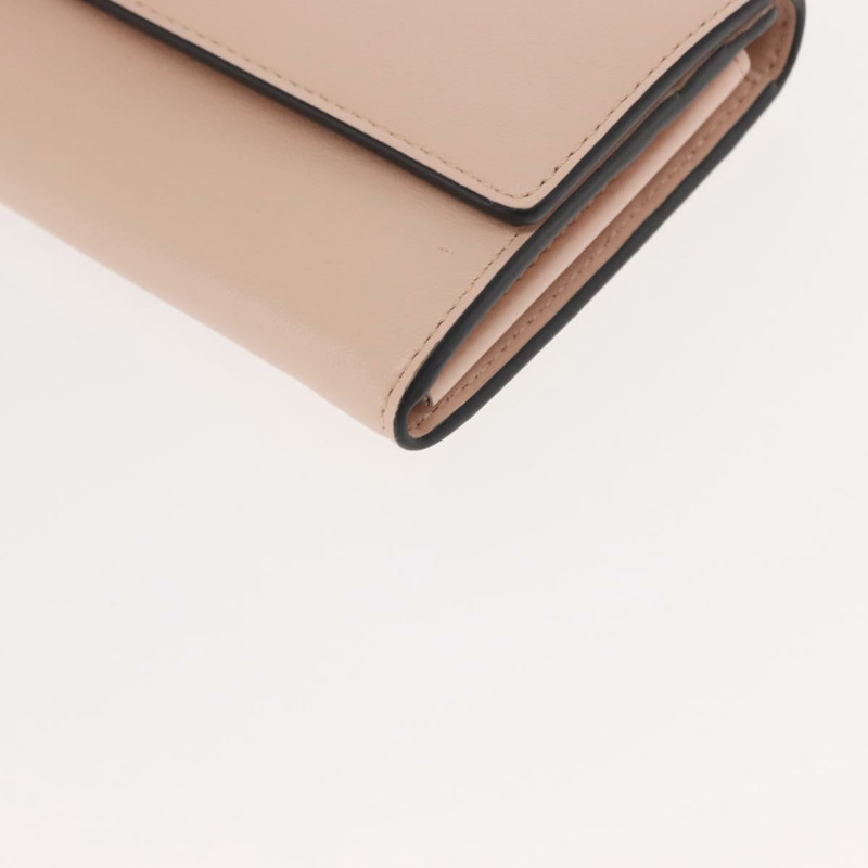 【日本直送】FENDI 長版皮夾 皮革 粉紅色 金色 正品 148474-13