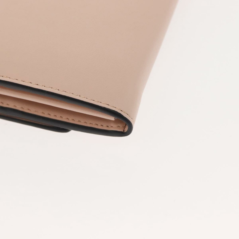 【日本直送】FENDI 長版皮夾 皮革 粉紅色 金色 正品 148474-14