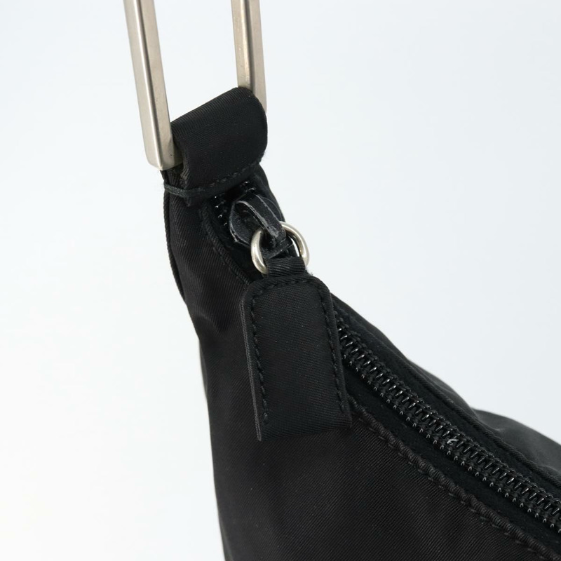 【日本直送】PRADA 單肩包 尼龍 黑色 銀色 正品 148397-9