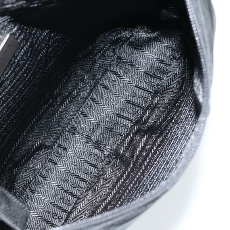 【日本直送】PRADA 單肩包 尼龍 黑色 銀色 正品 148397-10