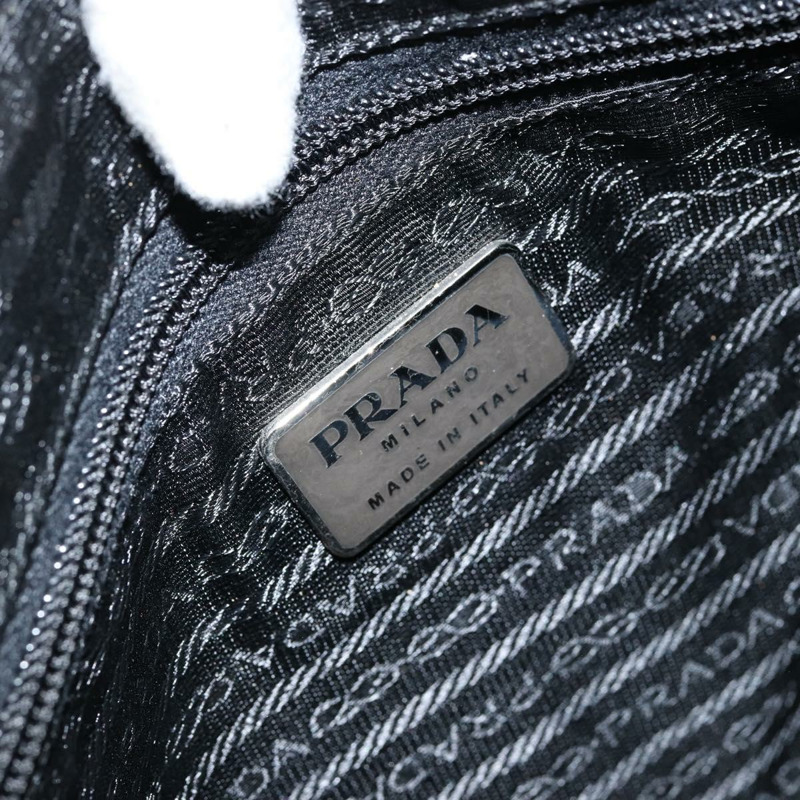 【日本直送】PRADA 單肩包 尼龍 黑色 銀色 正品 148397-17