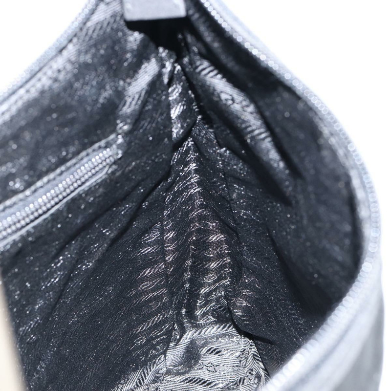 【日本直送】PRADA 單肩包 尼龍 黑色 銀色 正品 148397-18