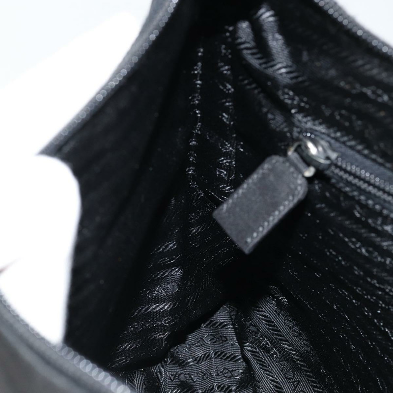 【日本直送】PRADA 單肩包 尼龍 黑色 銀色 正品 148397-19