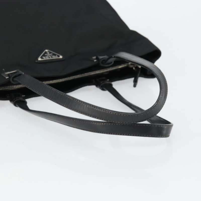 【日本直送】PRADA 尼龍手提包 黑色 銀色 正品 148430-6