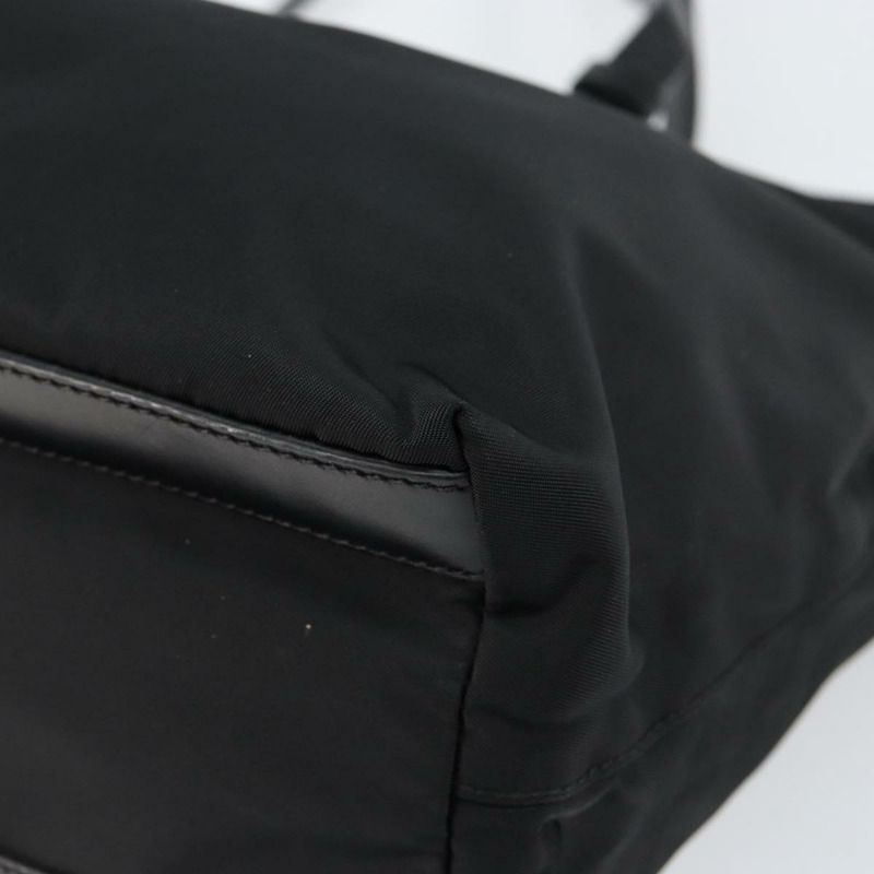 【日本直送】PRADA 尼龍手提包 黑色 銀色 正品 148430-7