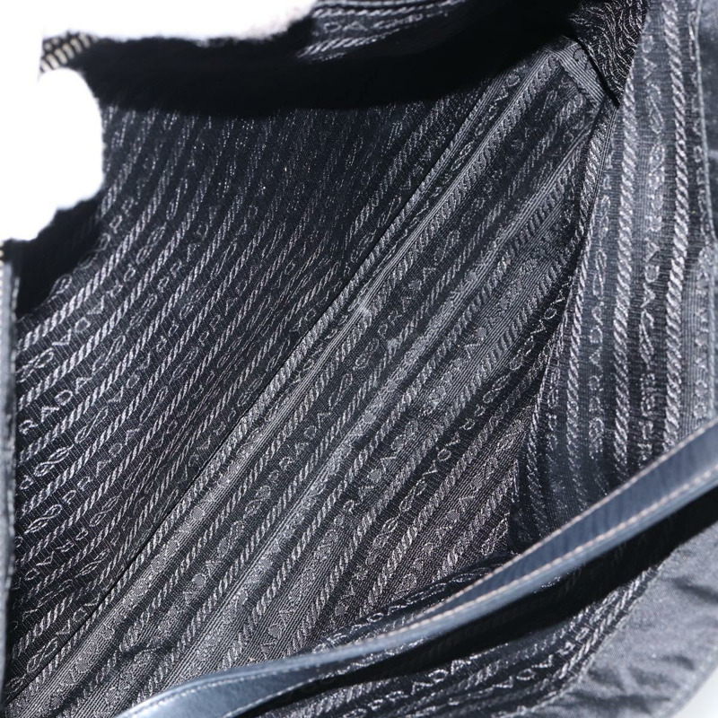 【日本直送】PRADA 尼龍手提包 黑色 銀色 正品 148430-25