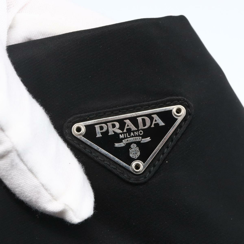 【日本直送】PRADA 尼龍托特包 黑色 銀色 正品 148426-16