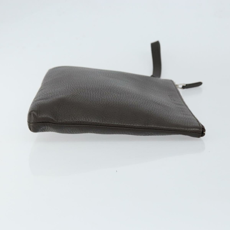 【日本直送】GUCCI 手拿包 皮革 深棕色 銀色 546532 正品 148386-2