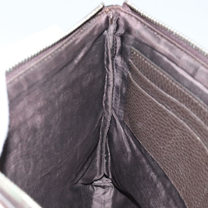 【日本直送】GUCCI 手拿包 皮革 深棕色 銀色 546532 正品 148386-17