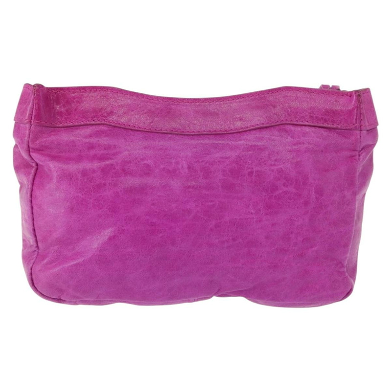 【日本直送】BALENCIAGA 經典紫色皮革手拿包 110481 正品號 148453-1