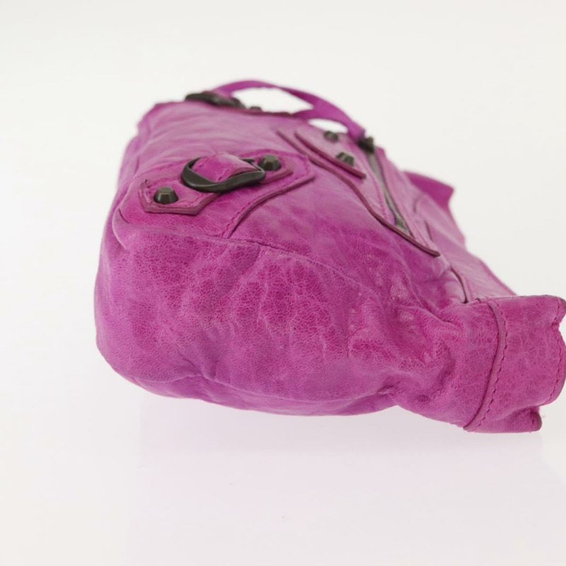 【日本直送】BALENCIAGA 經典紫色皮革手拿包 110481 正品號 148453-2