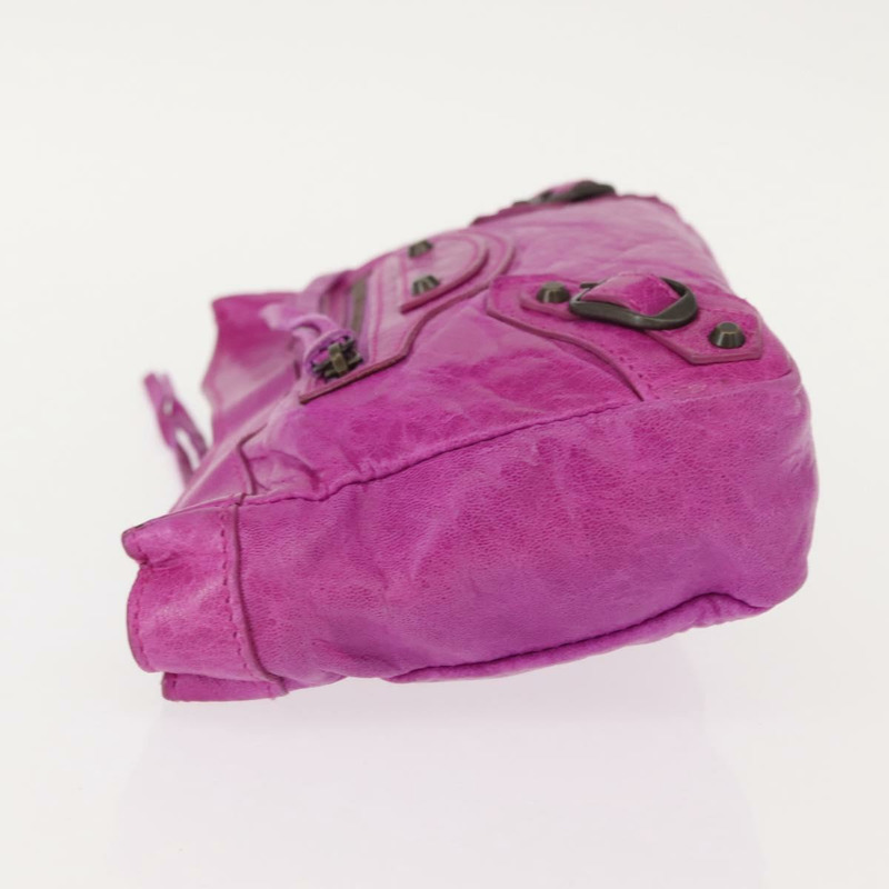 【日本直送】BALENCIAGA 經典紫色皮革手拿包 110481 正品號 148453-3